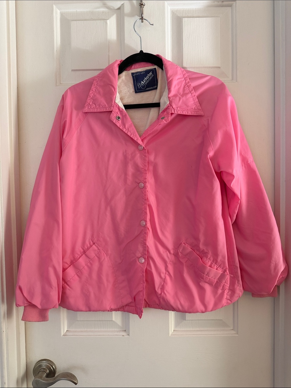 Vintage duckster sportswear Pink Womens Lightweight Jacket medium